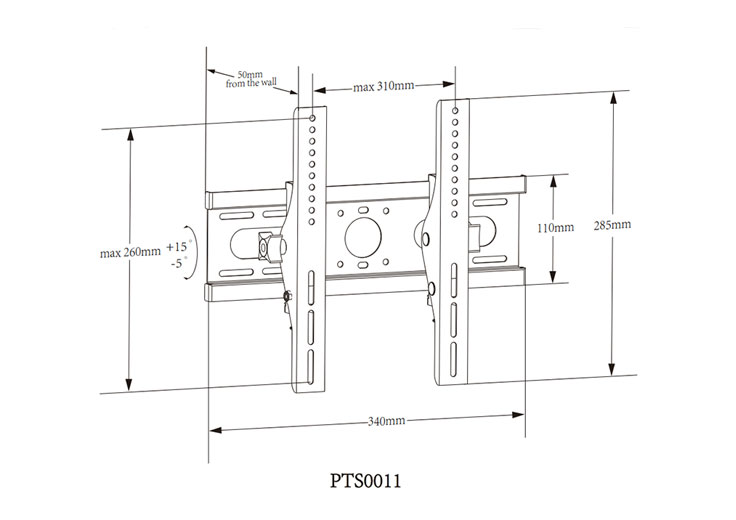 Slim Tilt Wall Bracket