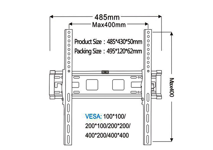 Tilting TV Wall Mount 50 Inch