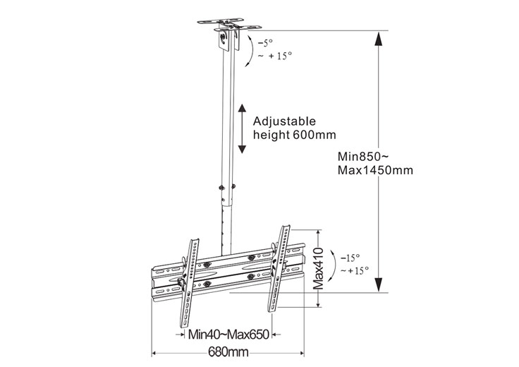 40 tv ceiling mounts wholesale