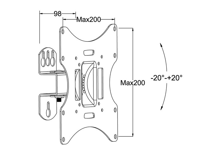 30 Inch Extension TV Wall Mount