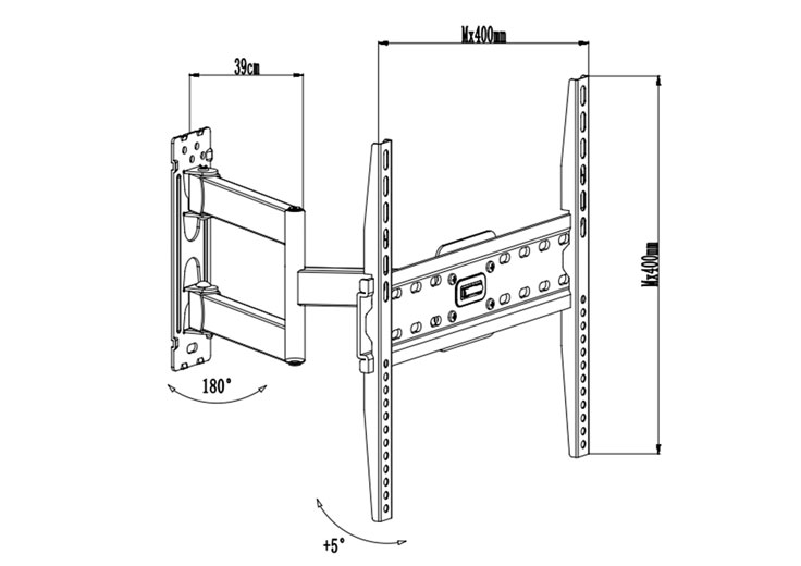 Full Motion TV Wall Bracket