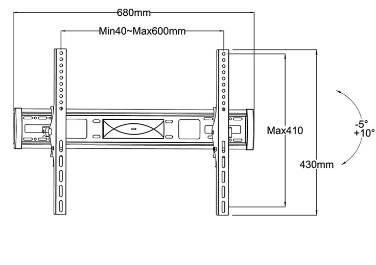 TV Wall Mount with Tilt and Swivel Bracket