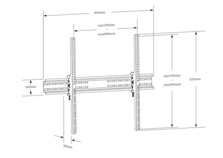 90 Inch Wall Mount