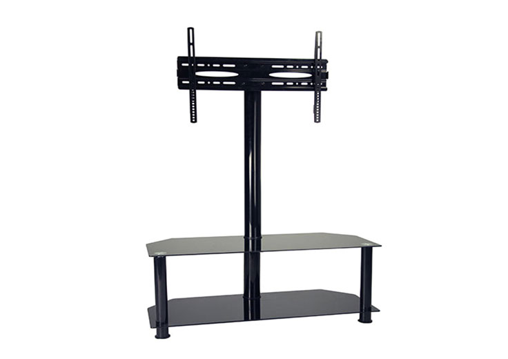 Black Glass TV Stand