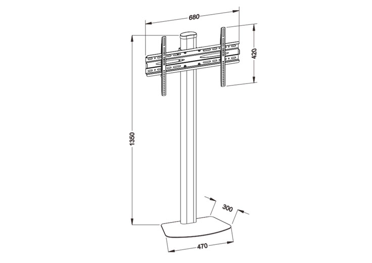 TV Floor Stand Tall
