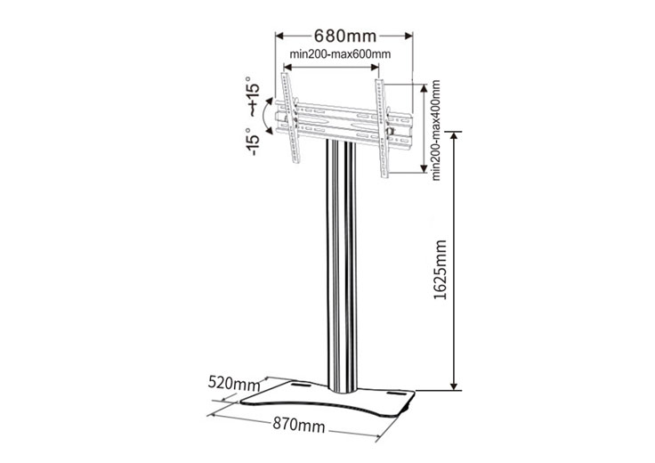 Floor TV Stand Base