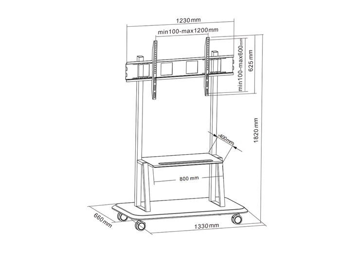 Heavy Duty Metal TV Stand