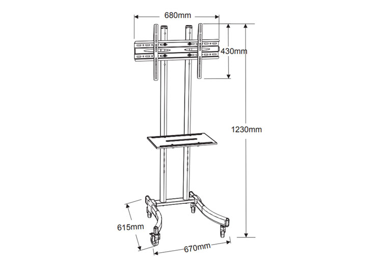 Lcd TV Mobile Stand