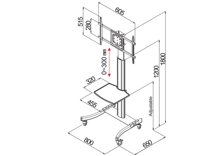 Mobile Media Stand