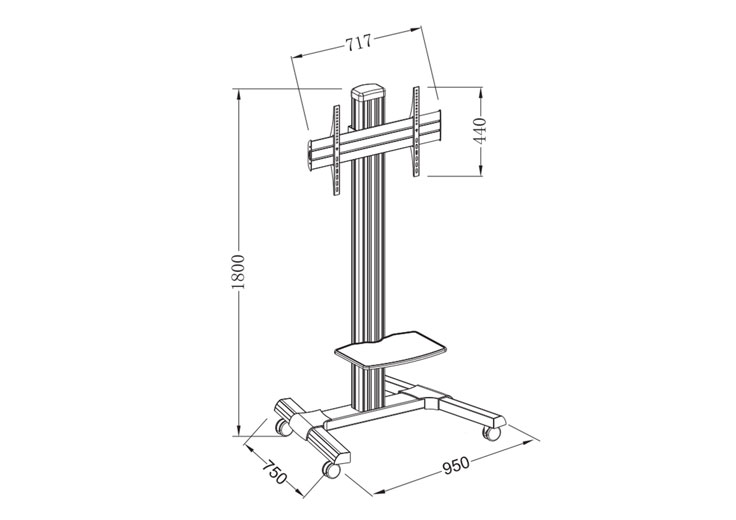 Mobile TV Screen Stand