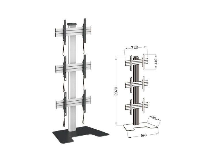 Video Wall Cart