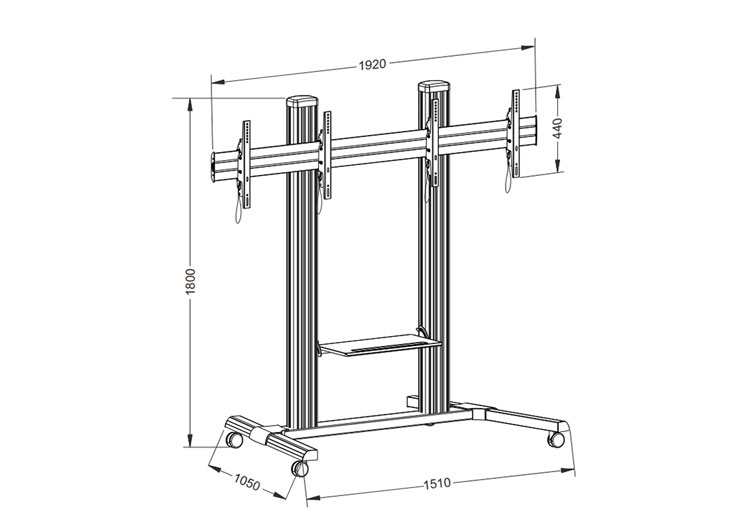 Portable Video Wall Stand